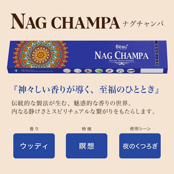 お香 Beau Ayurveda お得なおまかせセット 2種/4種/6種セット