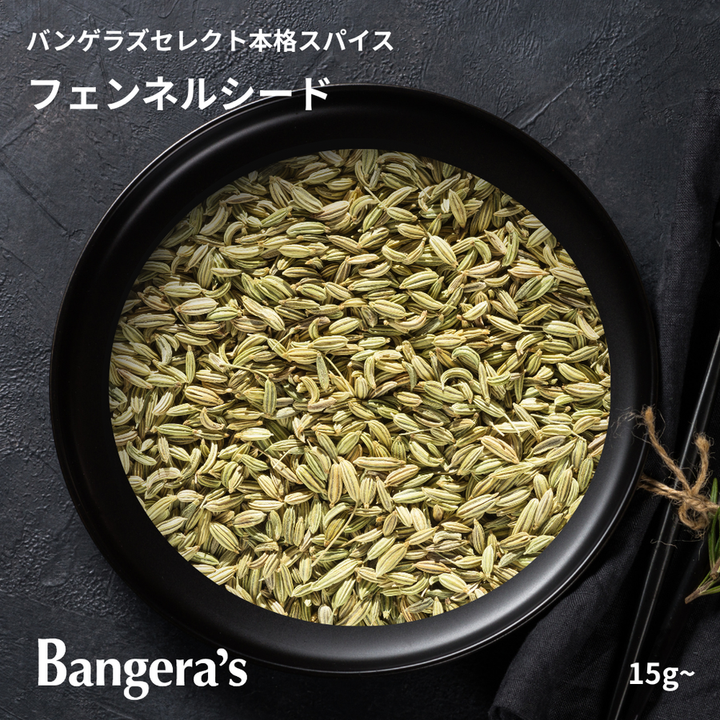 フェンネルシード（ウイキョウの種） / Fennel Seeds (Saunf)